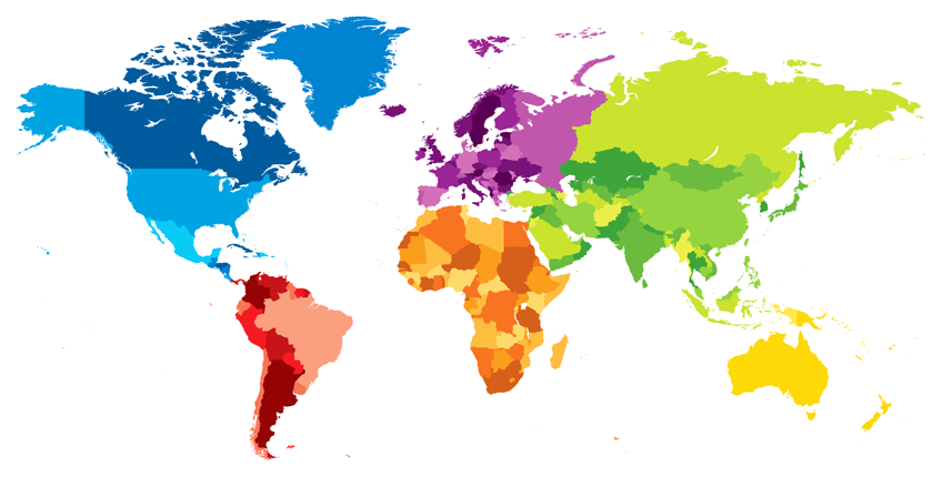 Ecommerce CDN world map