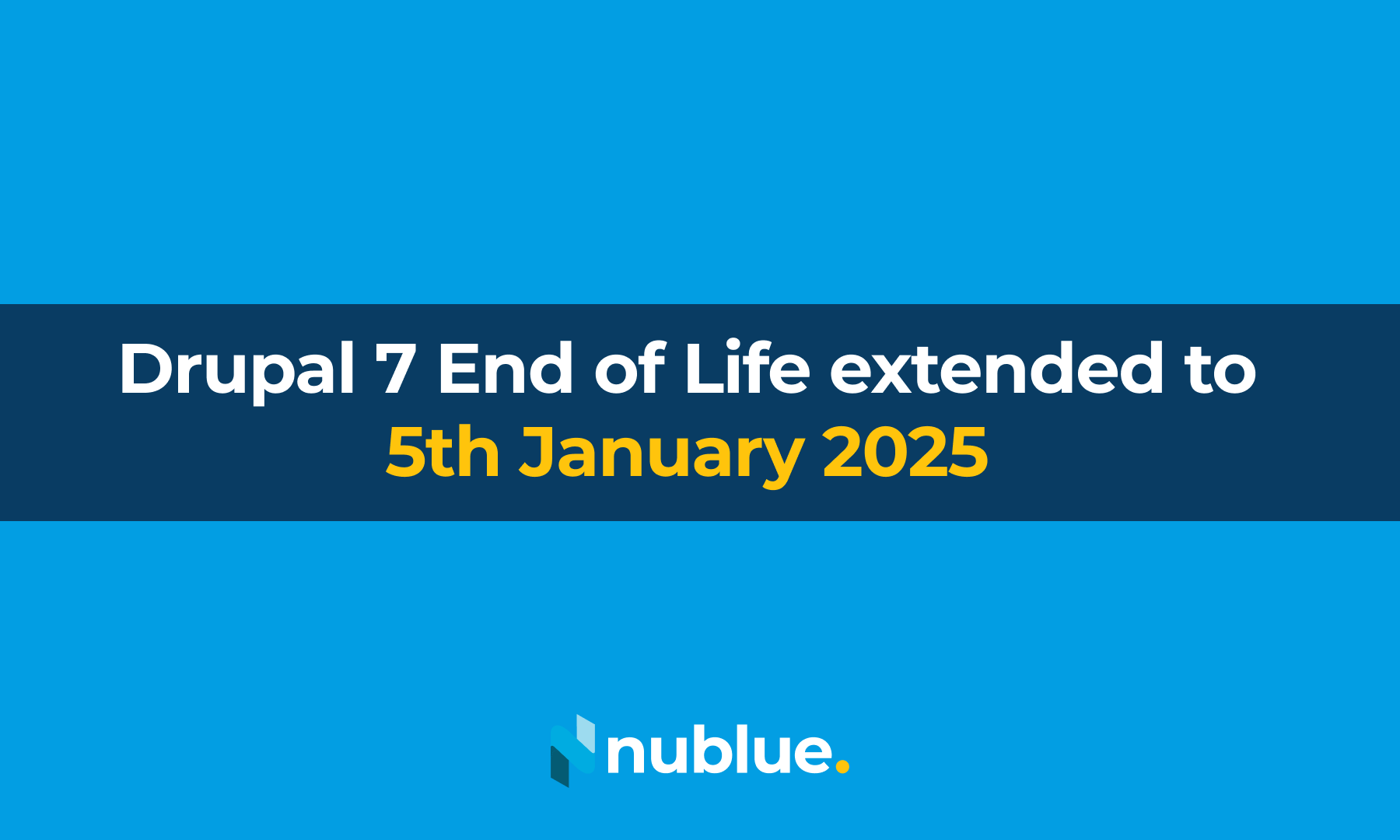 Drupal 7 End-of-Life Timeline Update: New Extension Granted